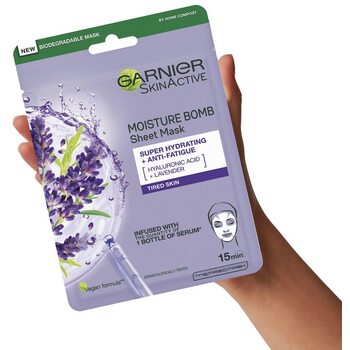 Skin Naturals Hydra Bomb Tissue Mask - Hydratačná textilná maska proti prejavom únavy s výťažkom z levandule